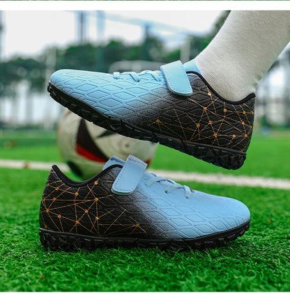 New Men Soccer Shoes Girls Cleats Outdoor Match Training Sport Football Boots Long Spikes Comfortable Breathable Boys Non Slip