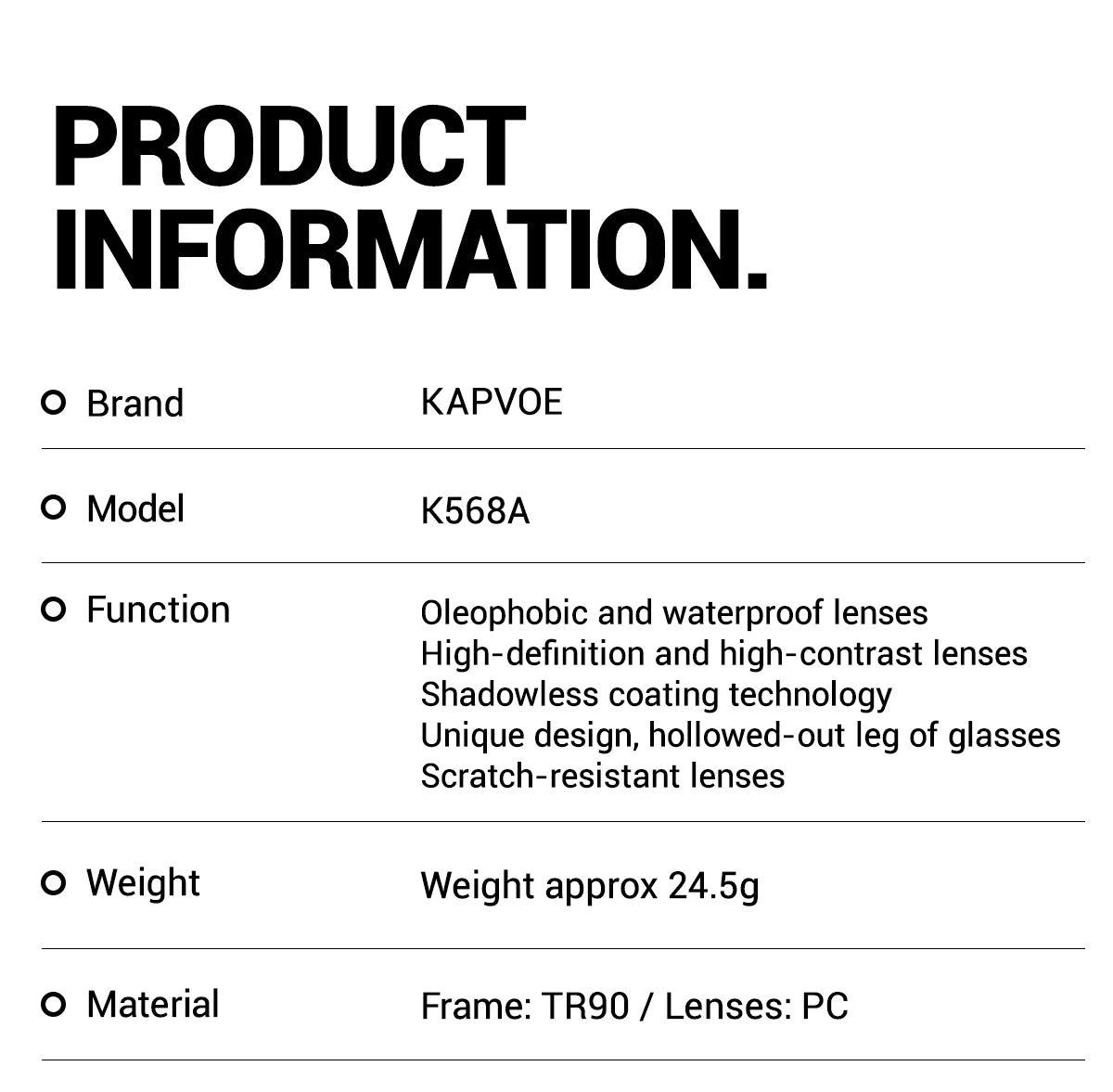 Kapvoe Hiking Sunglasses Camping Fashion Sunglasses for Men Photochromic Cycling Glasses MTB Bike Goggles Fishing Eyewear Sports