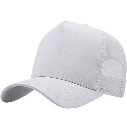 Casquette de camionneur en coton pour adulte, casquettes de soleil en maille pour femme, grandes casquettes pour homme, casquettes de baseball grande taille, 55-60 cm, 60-65 cm