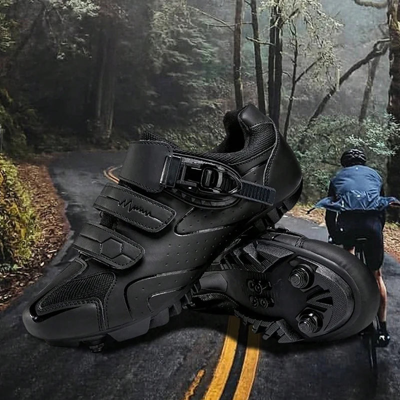 Neutralne buty rowerowe MTB, kompatybilne z butami szosowymi Pelaton, męskie buty sportowe do jazdy na rowerze, z odblaskowymi paskami