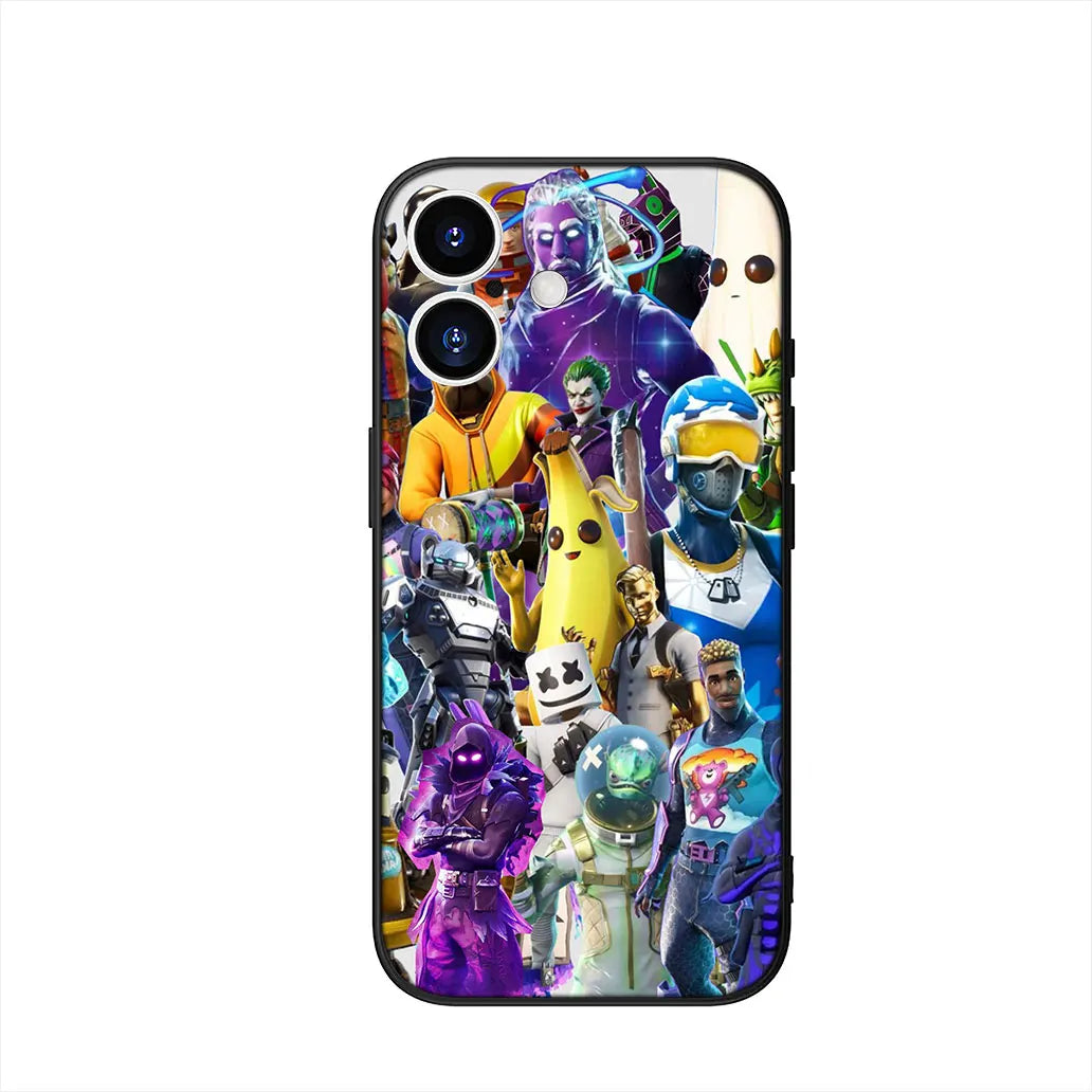 Husă cu design de fundal Game F-ForTnites pentru Samsung Galaxy A07 A13 A12 A23 A42 A50 A51 A52 A53 A70 A71 A72 A21S A04 Note 20 9 8 10