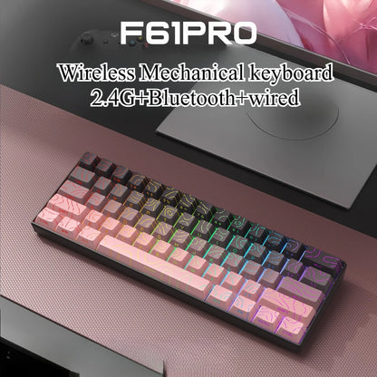 Bluetooth Wireless Mechanical Keyboards RGB Gamer Keyboard for Tablet Mechanical 60% iPad Backlit Mini USB Keyboard