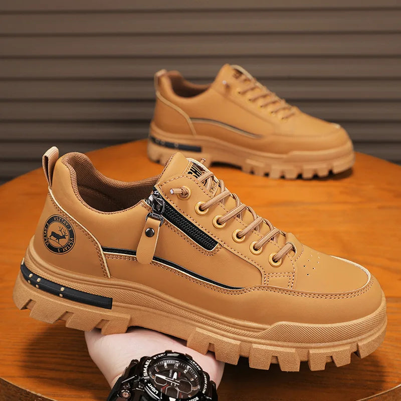 Men's Casual Sports Outdoor Hiking Trendy Fashion Comfortable Thick-Soled Street Board Shoes