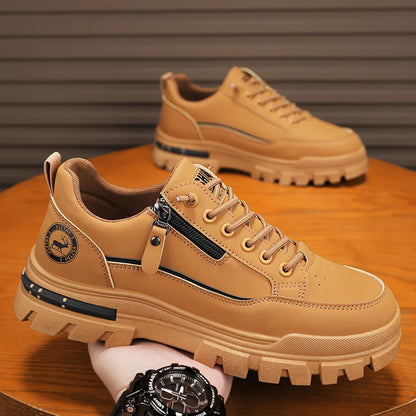 Men's Casual Sports Outdoor Hiking Trendy Fashion Comfortable Thick-Soled Street Board Shoes