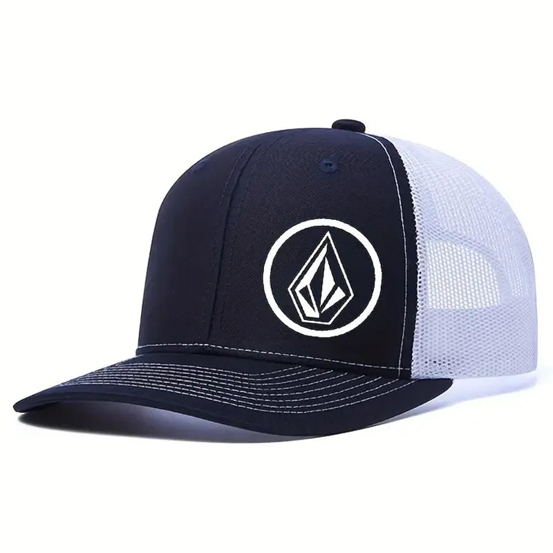 Simple symbol slightly curved printed baseball cap men's and women's outdoor sports events duck cap American truck driver hat