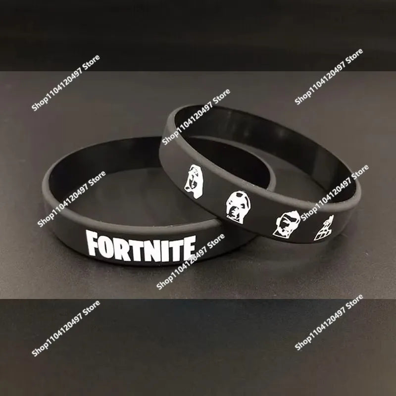 1 piece Red Black Blank Fitness Fortnite Wristband Gift Men's Women's Children's Rubber Silicone Bracelet Wholesale