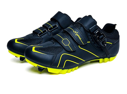 Mountain Bike Shoes Mens Cycling Shoes Quick Ratchet Buckle Compatible with SPD System Pedal for Indoor Outdoor Women MTB Shoes
