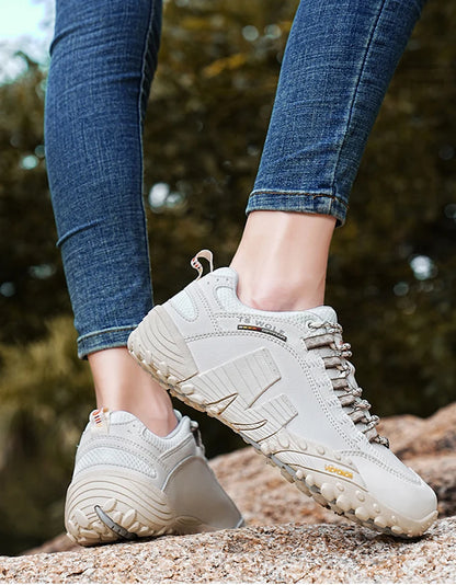 Buty górskie męskie z prawdziwej skóry, sportowe, antypoślizgowe, do wspinaczki i wędrówek, oddychające buty turystyczne
