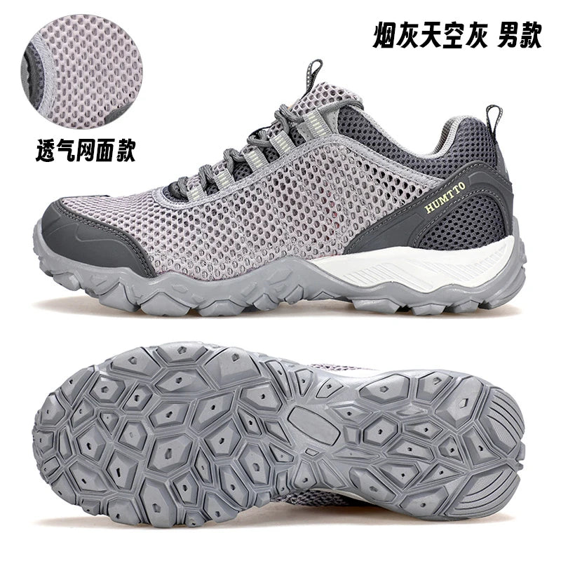 HUMTTO Hiking Shoes Men Breathable Outdoor Sports Climbing Shoes hunting shoes women Trekking Sneakers ankle boots Tactical shoe