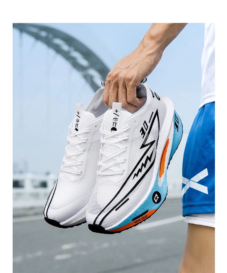 Air Running Shoes Men Sports Marathon Carbon Plate Breathable Lightweight Women Comfortable Athletic Leisure Sneakers Soft Sole