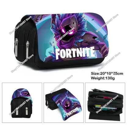 Fortnite Shooting Game Peripheral PU Snap Button Wallet Anime Coin Purse Folding Leather Wallet Card Holder Student Gifts