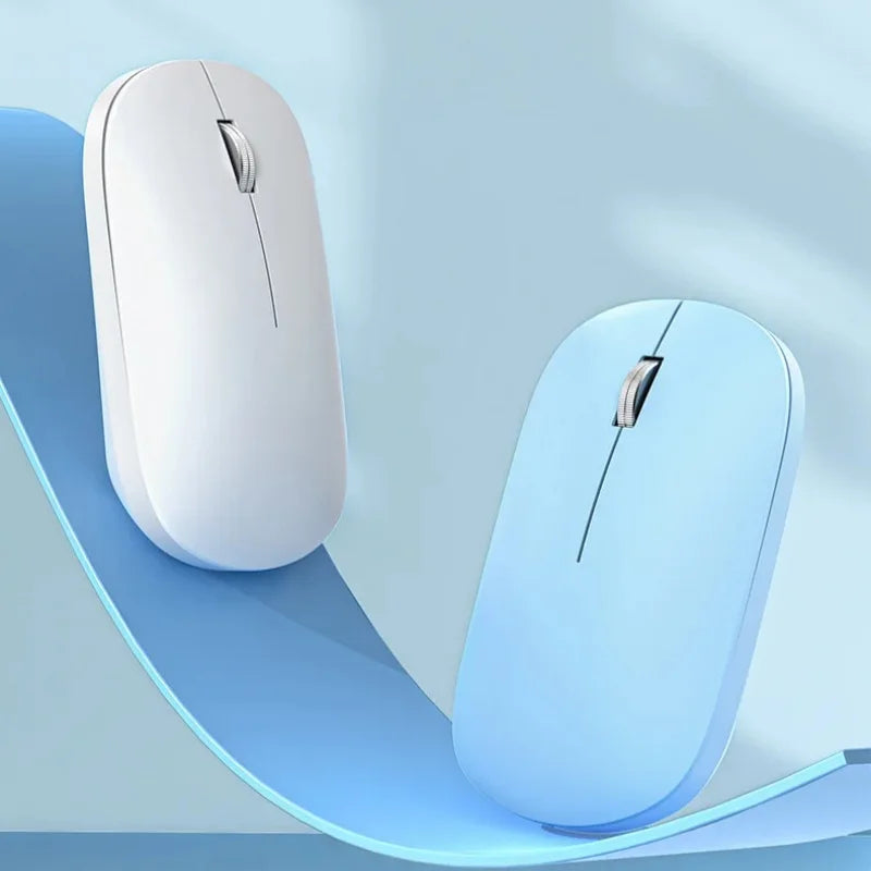 Lenovo Bluetooth Wireless Mouse Dual Mode 2.4G & Bluetooth 5.3, Type-C Rechargeable Silent Ergonomic Mouse with Adjustable DPI for Laptop & Office