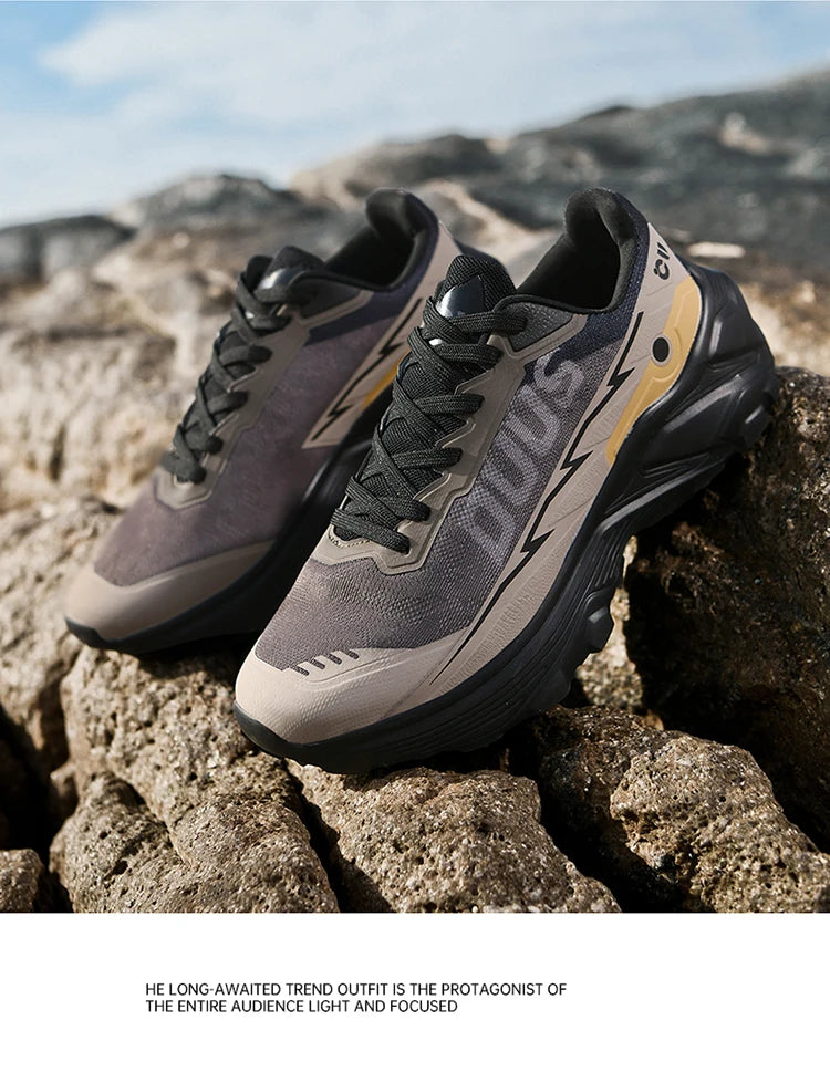 Men's Off-Road Running Shoes Spring and Summer Outdoor Power Grip Sports Shoes Breathable Trail Running Shoes for Women