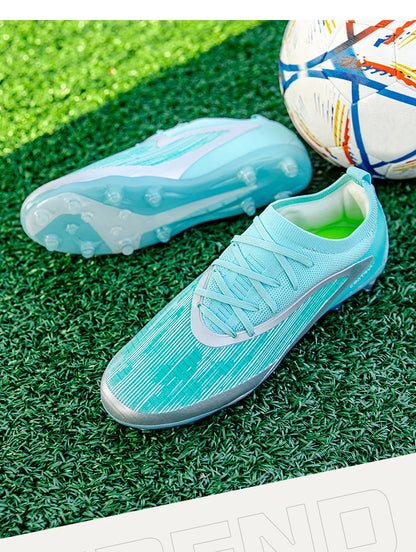 New Men Football Boots Non Slip Soccer Shoes Sport Outdoor Cleats Breathable Adult Long Spikes Training Boys Match Comfortable