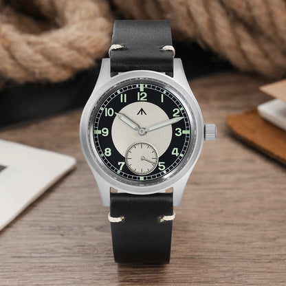 Militado V2 Version Military D12 Watch 36mm AR Sapphire Quartz Movement Watches Waterproof Sub-second Stainless Steel Wristwatch
