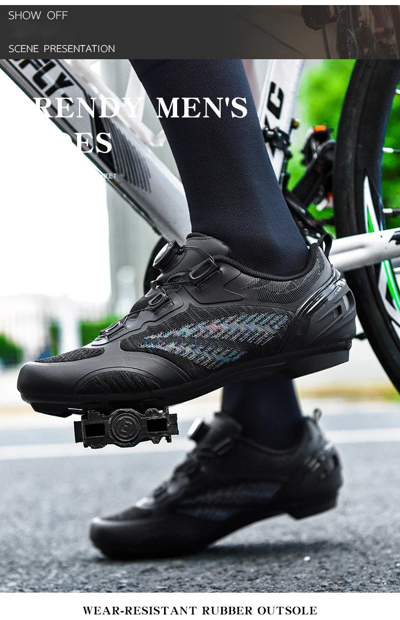 Scarpe da ciclismo MTB uomo donna T03 viola traspiranti, a sgancio rapido, per ciclismo su strada, sport outdoor, racing e allenamento