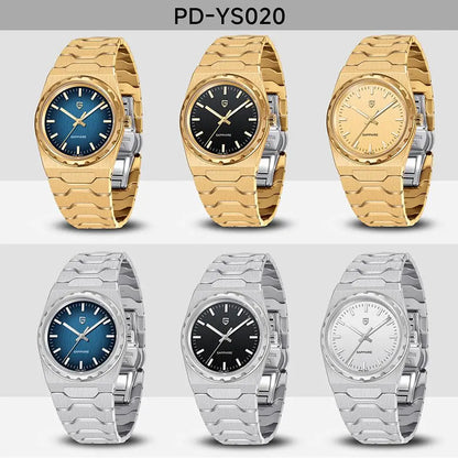PAGANI DESIGN Men's Quartz Watches Ultra-Thin 7mm Series 222 Sapphire Stainless Steel Waterproof Watches for Man reloj hombre