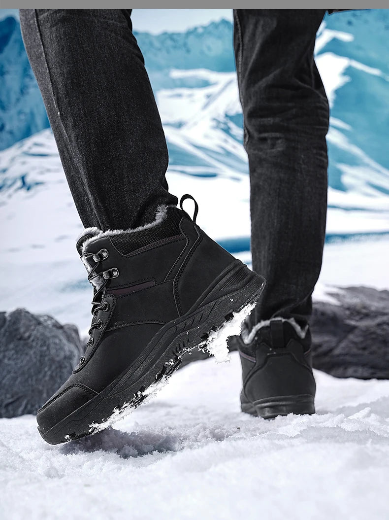 men boots 2025 New Winter Slippers Warm Men Shoes Waterproof Non-Slip Plush Sneakers Male tenis shoes Boots Men Sneakers Winter