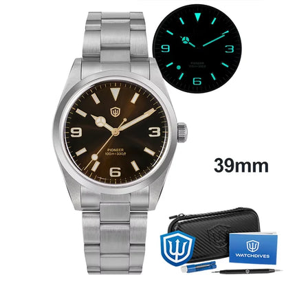 Watchdives WD1016 V3 36Mm Vintage Watch VH31 Sweep Quartz Watches Man Enamel Blue K1 Bubble Mirror Sapphire Lumes 10Atm Relojes