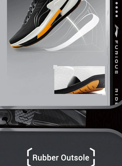 Li-Ning Men's FURIOUS RIDER 8 Stability Running Shoes BOOM  Anti-slip Cushion LiNing Stable Support Sport Shoes Sneakers ARZV005