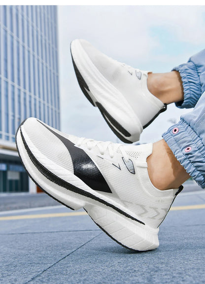 Men's Air Cushion Running Shoes Men Sneakers Carbon Board Marathon Jogging Shoes Outdoor Sport Shoes Teenis Male Casual Shoes