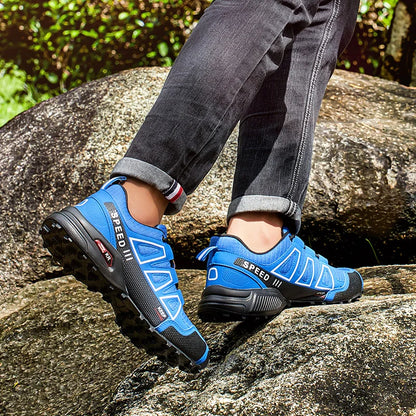 Men's Hiking Shoes Waterproof Outdoor Lace-Up Sports Shoes Women's Bicycle Casual Shoes Non-Slip Field Tactical Training Shoes