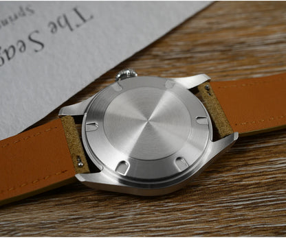 San Martin 39.5mm Retro Chinese Characters Indices Dial Men Pilot Watch YN55 100M Waterproof BGW-X1 Luminous SN0033C