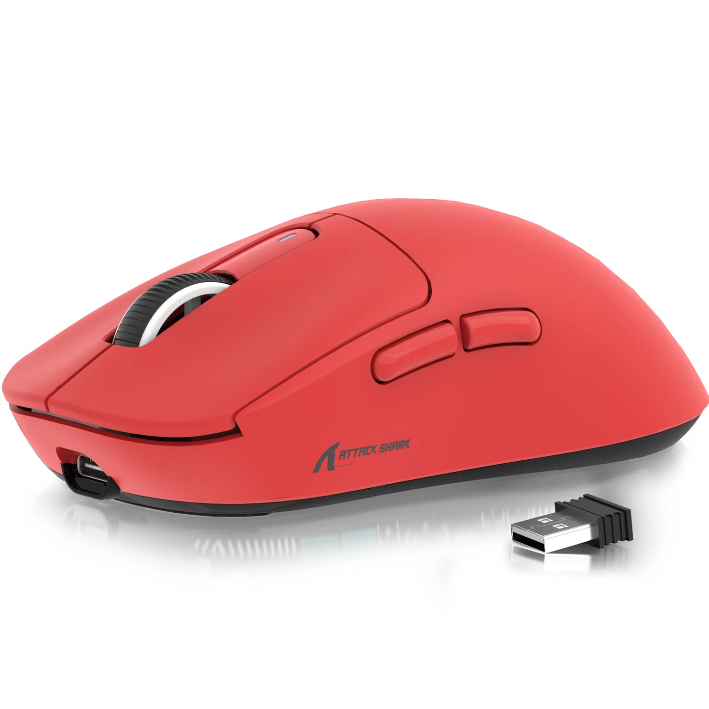 Rato Gaming Sem Fios ATTACK SHARK X3, Sensor PixArt PAW3395, 26K DPI, Ultraligeiro 49g, Tri-modo 2.4G/Bluetooth/Com Fio, para PC/MAC