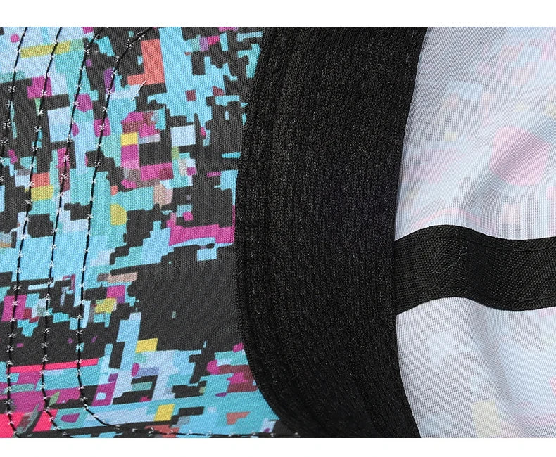 Sommar-graffiti-lysande basebollkeps, unisex, utomhus-solskyddskeps, modekeps, sportkeps, avslappnad keps med duckbill-form