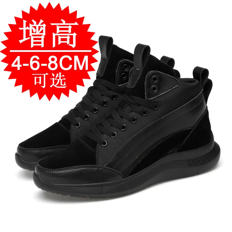 High-top Heightening Shoes Elevator Shoe Height Increase Footwear Men Height Increase Insole 6CM 8CM 10CM Sneakers Shoes