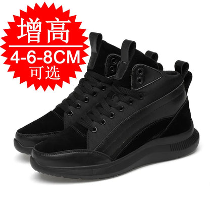High-top Heightening Shoes Elevator Shoe Height Increase Footwear Men Height Increase Insole 6CM 8CM 10CM Sneakers Shoes