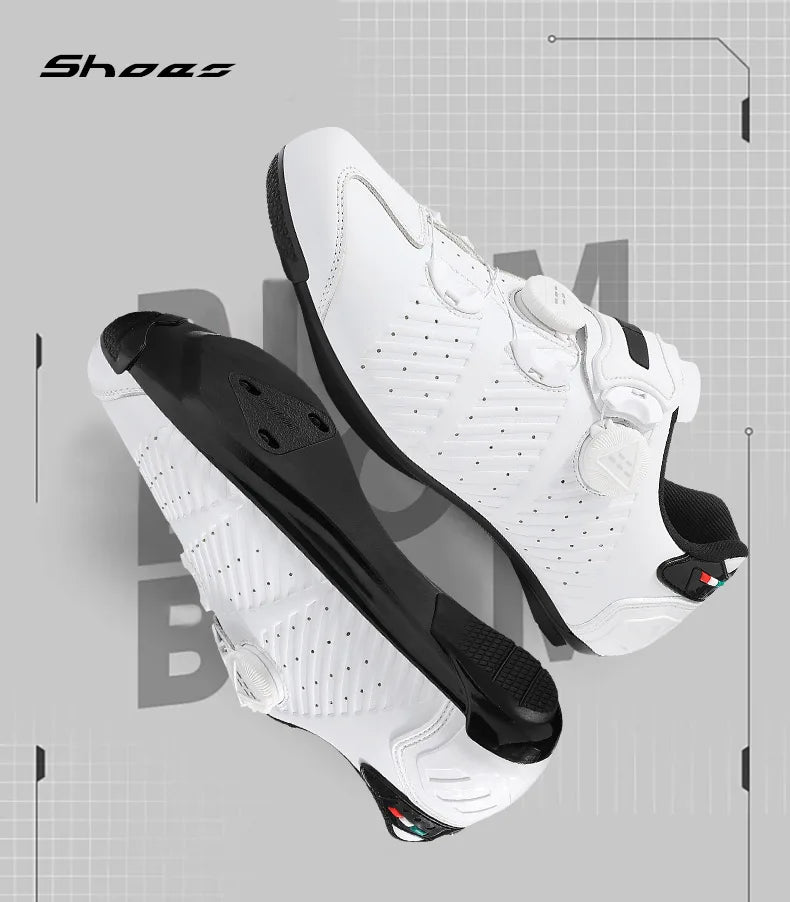 Highway bike cycling shoes, breathable and wear-resistant mountain bike cycling shoes, professional bike lock shoes Men or Women