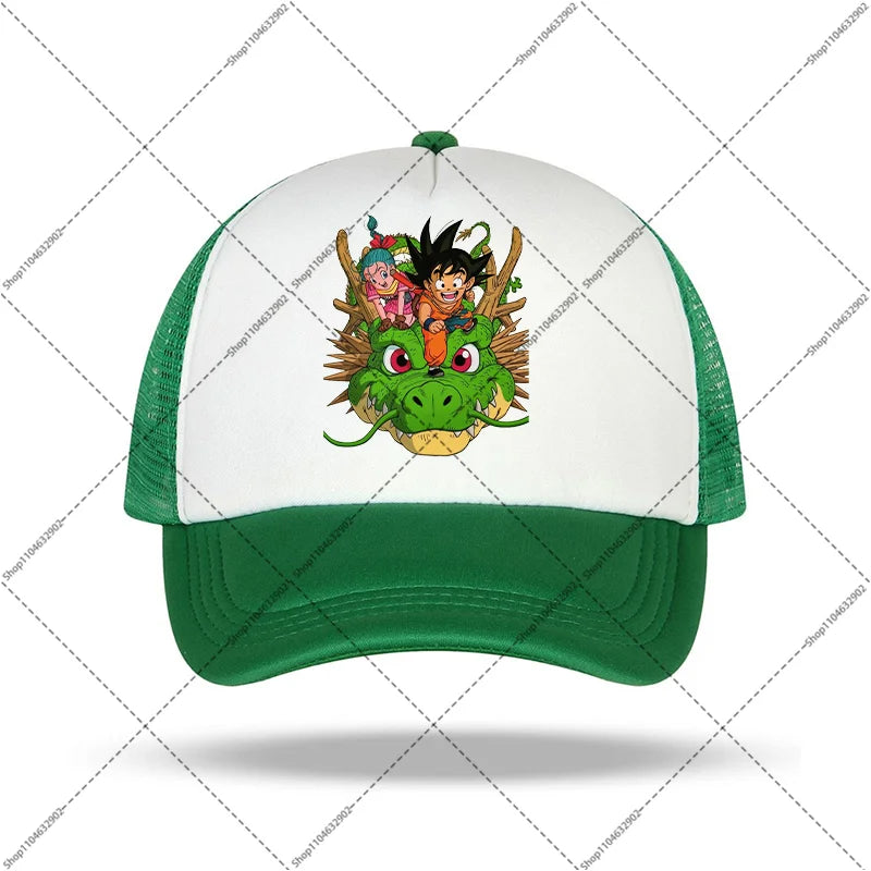 Dragon Ball-baseballkeps för kvinnor och män, solhattar, kepsar med tryck av seriefigurer och anime, bekväma unisex-bomullskepsar för vuxna, perfekta som sommargåvor och festpresenter