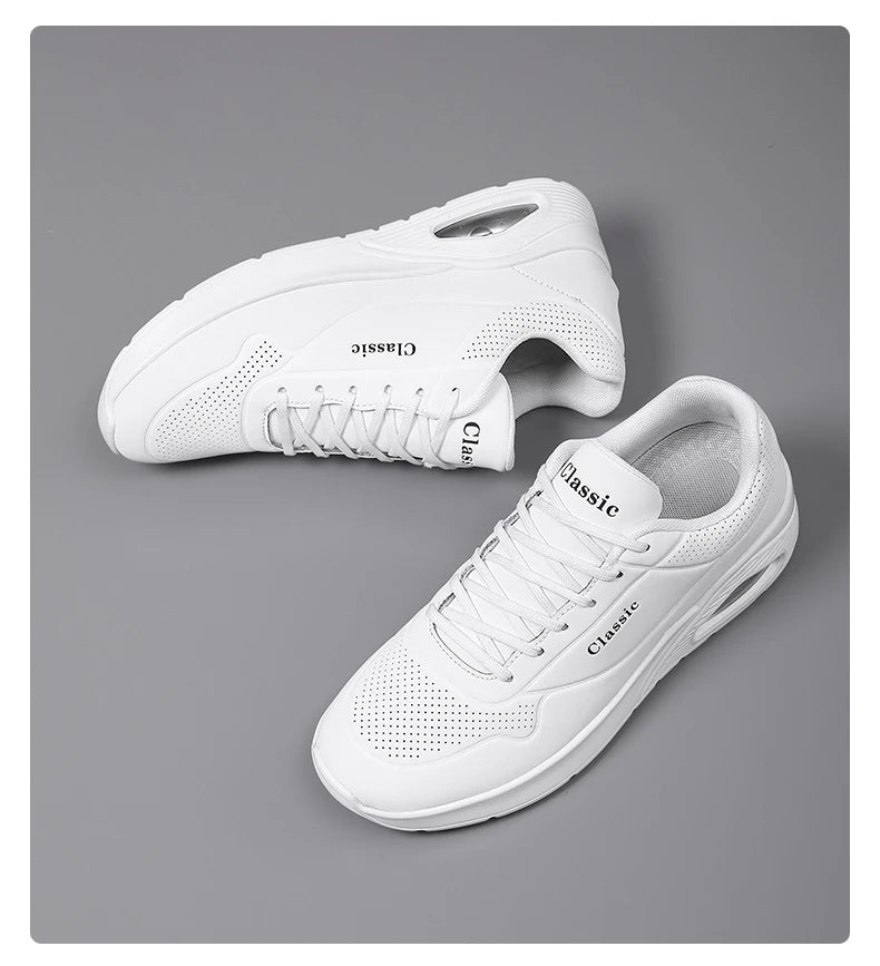 Men's Breathable Shock-Absorbing Running Shoes with Air Cushion Lightweight Low-Top Sneakers for Gym Training Casual Wear