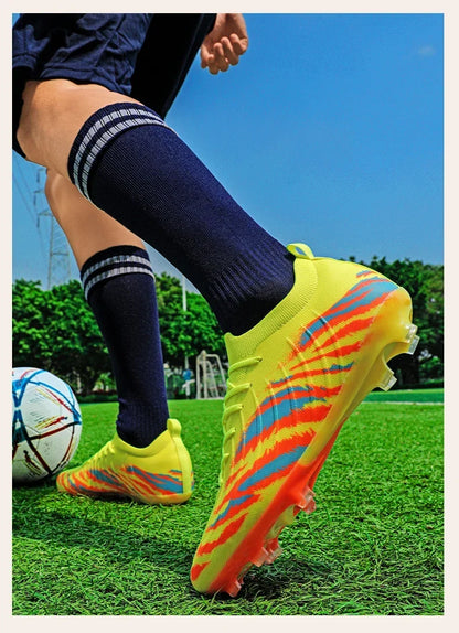 New Men Football Boots Sport Ultralight Non-Slip Outdoor Adult Cleats Match Unisex Soccer Shoes Comfortable Grass High-quality