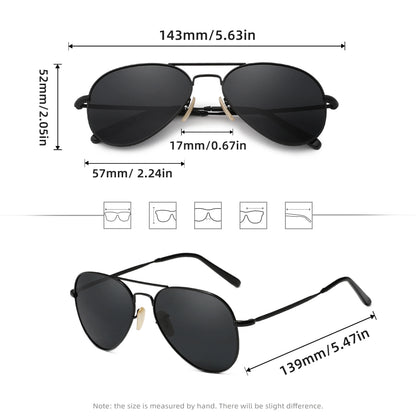 Trend Men Pilot Sunglasses Polarized Luxury Sun Glasses Women Mirror Colors Driving Male Shades UV400