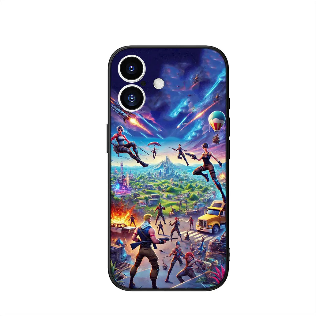 Husă cu design de fundal Game F-ForTnites pentru Samsung Galaxy A07 A13 A12 A23 A42 A50 A51 A52 A53 A70 A71 A72 A21S A04 Note 20 9 8 10