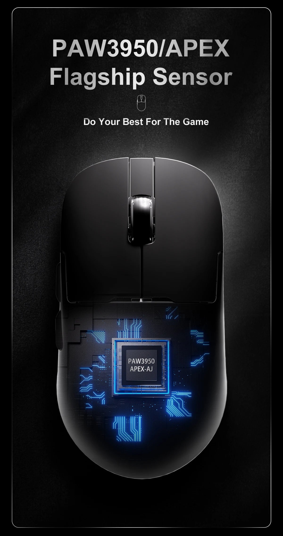 AJAZZ AJ159 APEX Wireless Gaming Mouse, Lightweight RGB Gaming Mouse with Magnetic Charging Dock, Bluetooth & 2.4GHz, Up to 30,000 DPI for PC & Laptop