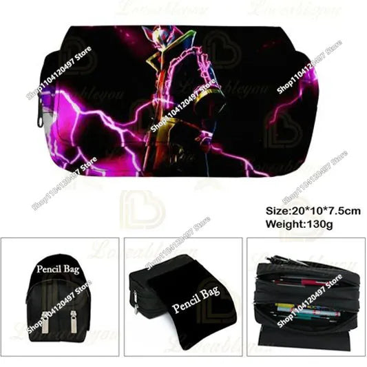 Fortnite Shooting Game Peripheral PU Snap Button Wallet Anime Coin Purse Folding Leather Wallet Card Holder Student Gifts