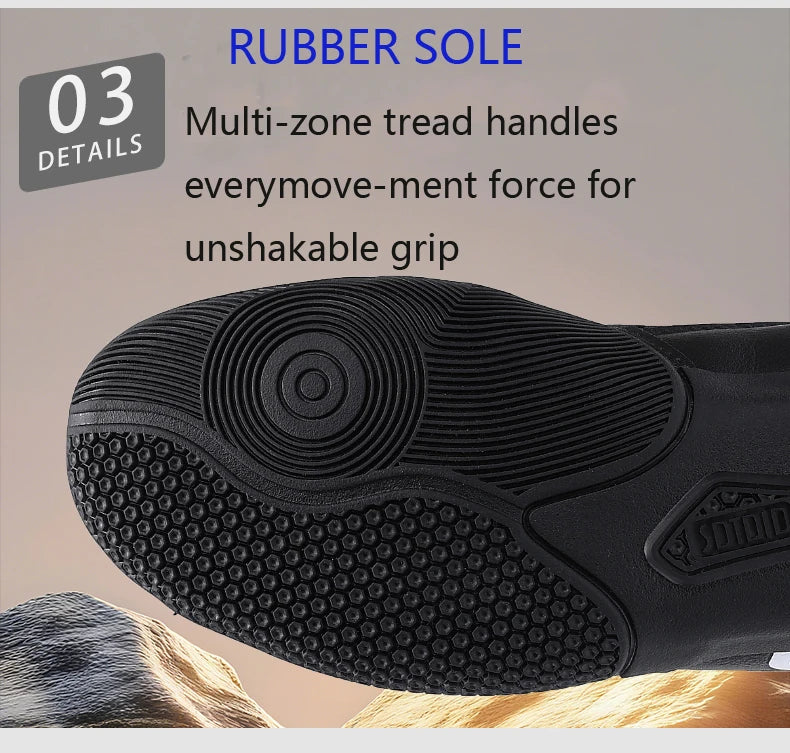 New Men's Large Wrestling Shoes Mesh Breathable Boxing Shoes Anti slip Wear Resistant Sneaker Fashionable Casual High Sport Shoe