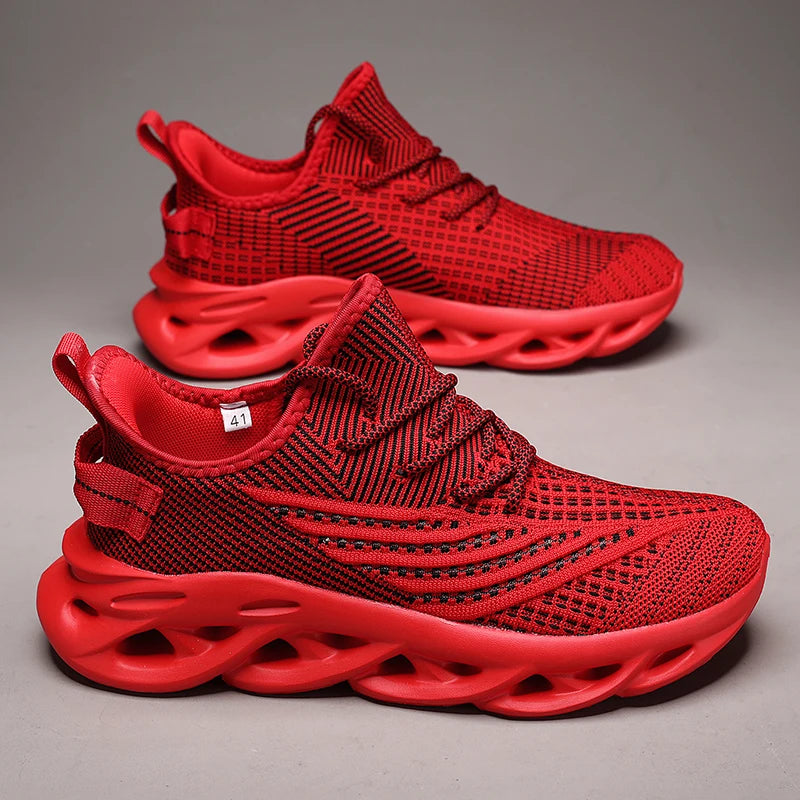 New Running Sneakers Newest Breathable Comfort For Women Low Top Large Size Men's Sports Increase Shoes Mesh Jogging Casual
