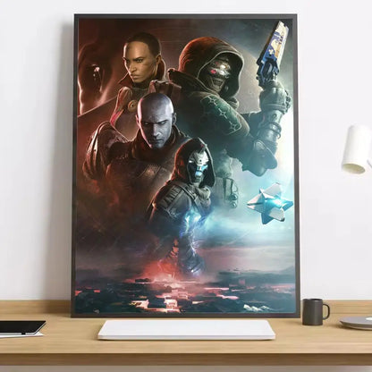 Movie Destiny 2 Painting Calligraphy Canvas Poster: Crease Free Waterproof Durable All Space Wall Decor