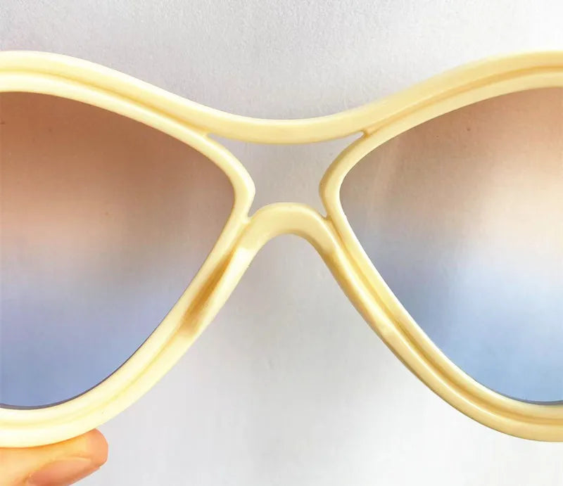 NEW Sunglasses Unisex Sun Glasses Anti-UV Spectacles Oversize Frame Eyeglasses Personality Ornamental Simplity Google