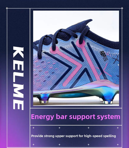 KELME FG Professional Soccer Shoes with Long Nails Natural Grass Professional Match Football Boots Indoor Anti Slip Soccer shoes