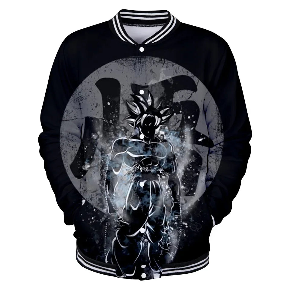 Dragon Ball Streetwear Baseball Uniform for Man Women Son Goku Adults Costumes Jackets Spring Fall Coat Cardigan Sweatshirt Gift