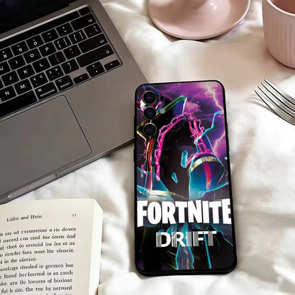 Game F-F-Fortnites Phone Case For Samsung S25, S24, S21, S22, S23, S30, Ultra, S20, Plus, Fe, Lite, Note, 10, Black Cover