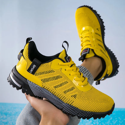 Men Running Shoes Lightweight Breathable Jogging Sport Shoes Male Lace-up Fashion Comfort Non-slip Casual Sneakers Man