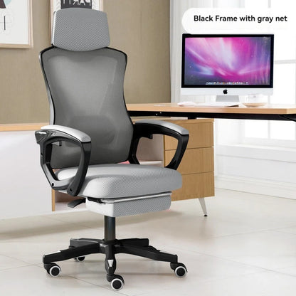High Density Sponge Mesh Office New Design Home Office Furniture Comfortable Chair with Footrest