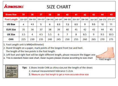 Kawasaki Shoe Men's Sneakers K1B50-C32023&C32011 Anti Twist Technology Professional Table Tennis Badminton Shoes Man Trainers