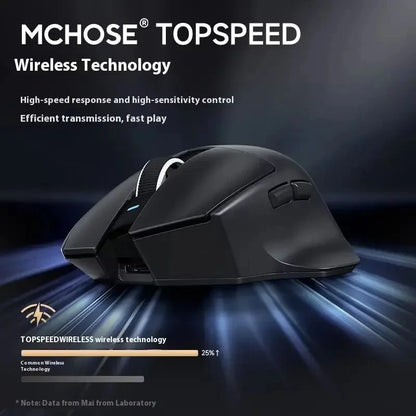 NAUJA G7 PRO žaidimų pelė, trijų režimų belaidė „Bluetooth“ ergonomiška lengva pelė, pritaikytas PC biuro ir žaidėjų aksesuaras